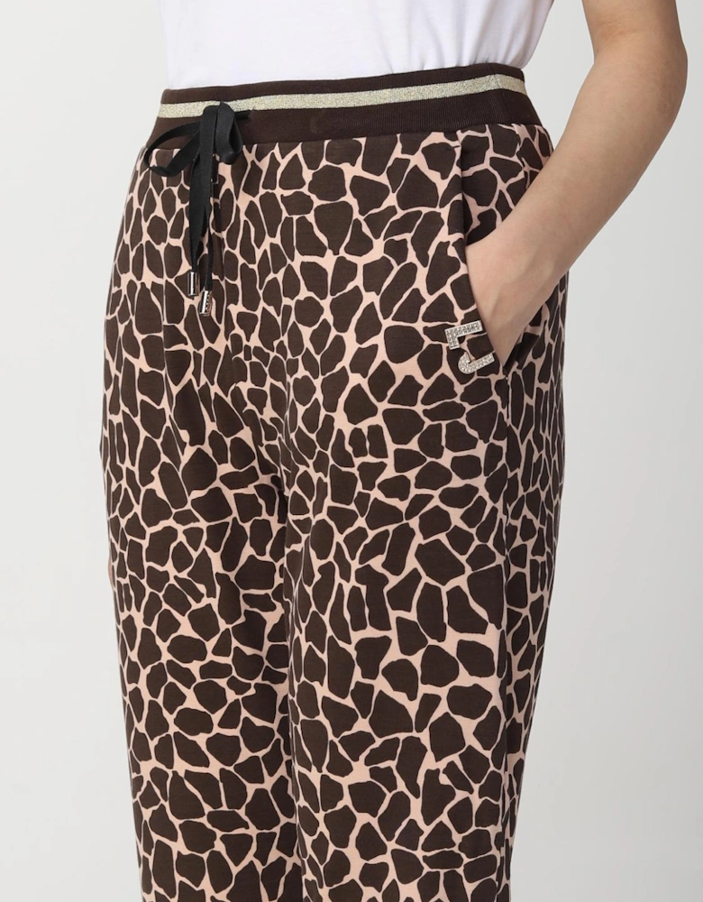 Giraffe Print Joggers Relaxed Fit