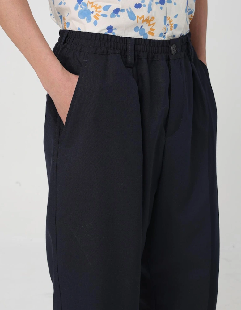 Woven Trousers Elastic Waistband