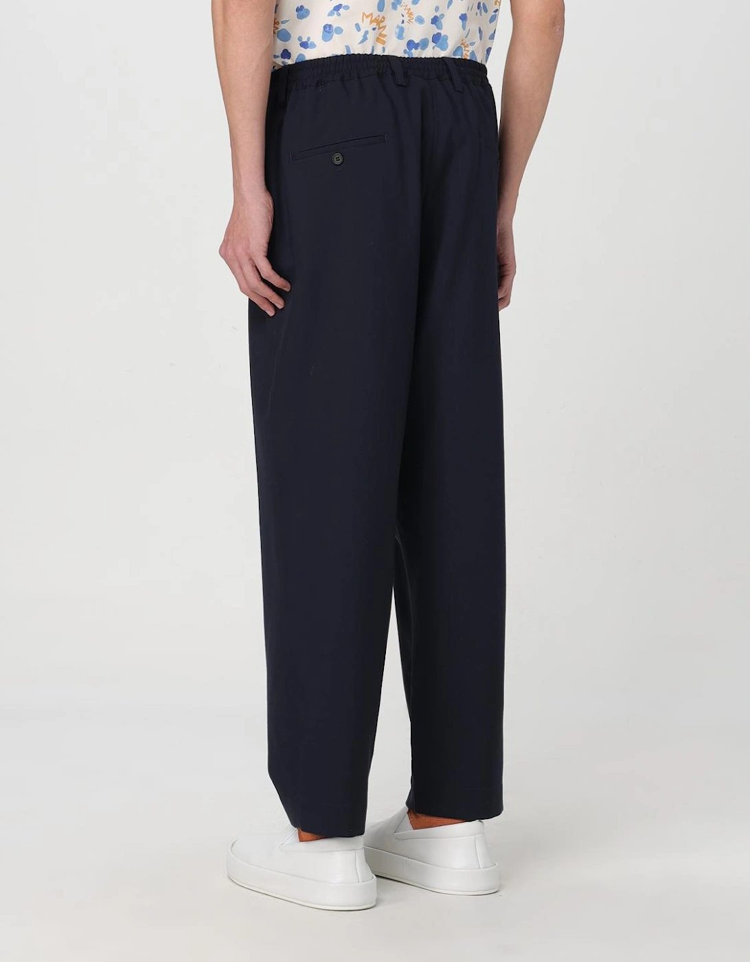 Woven Trousers Elastic Waistband