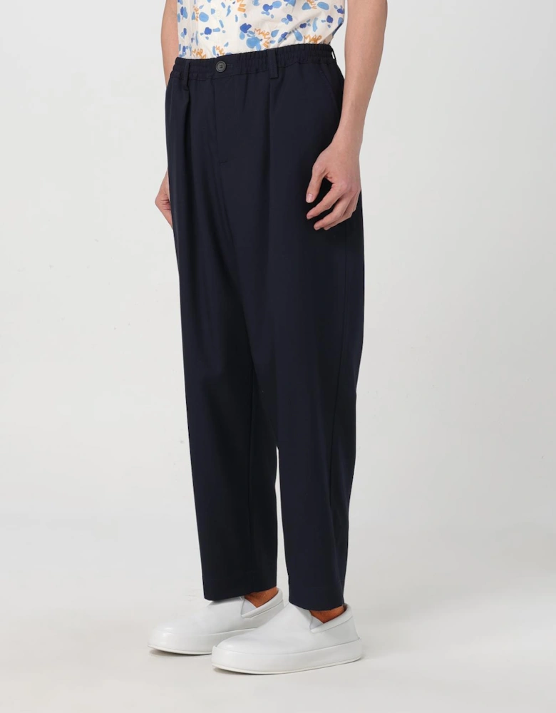 Woven Trousers Elastic Waistband