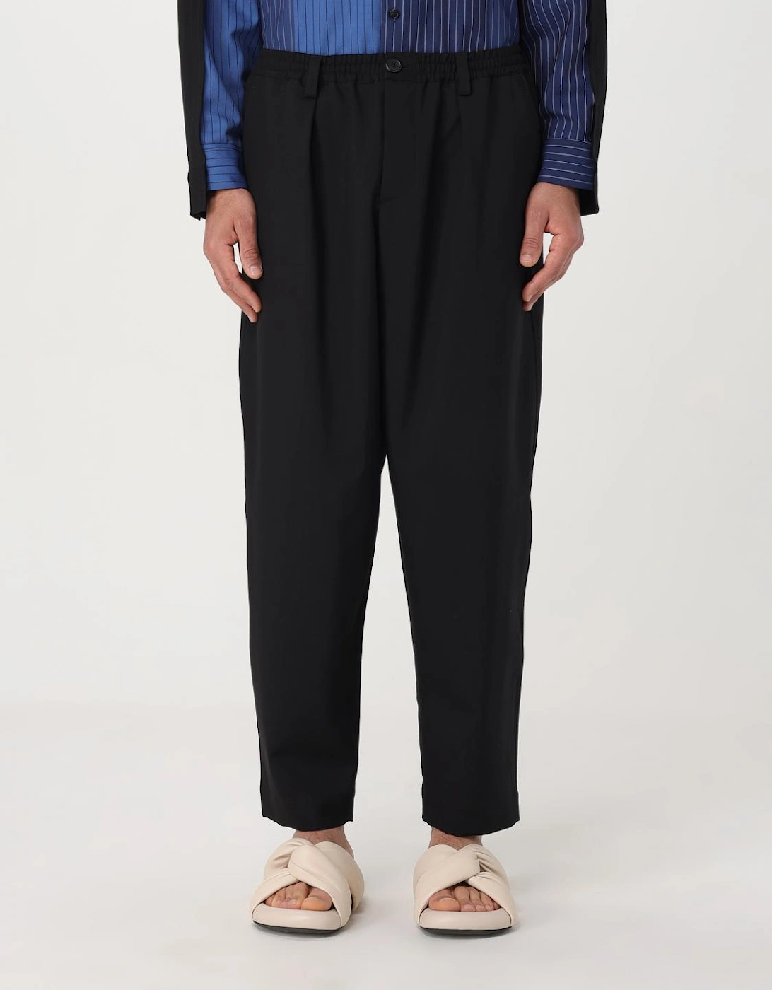 Woven Trousers Elastic Waistband