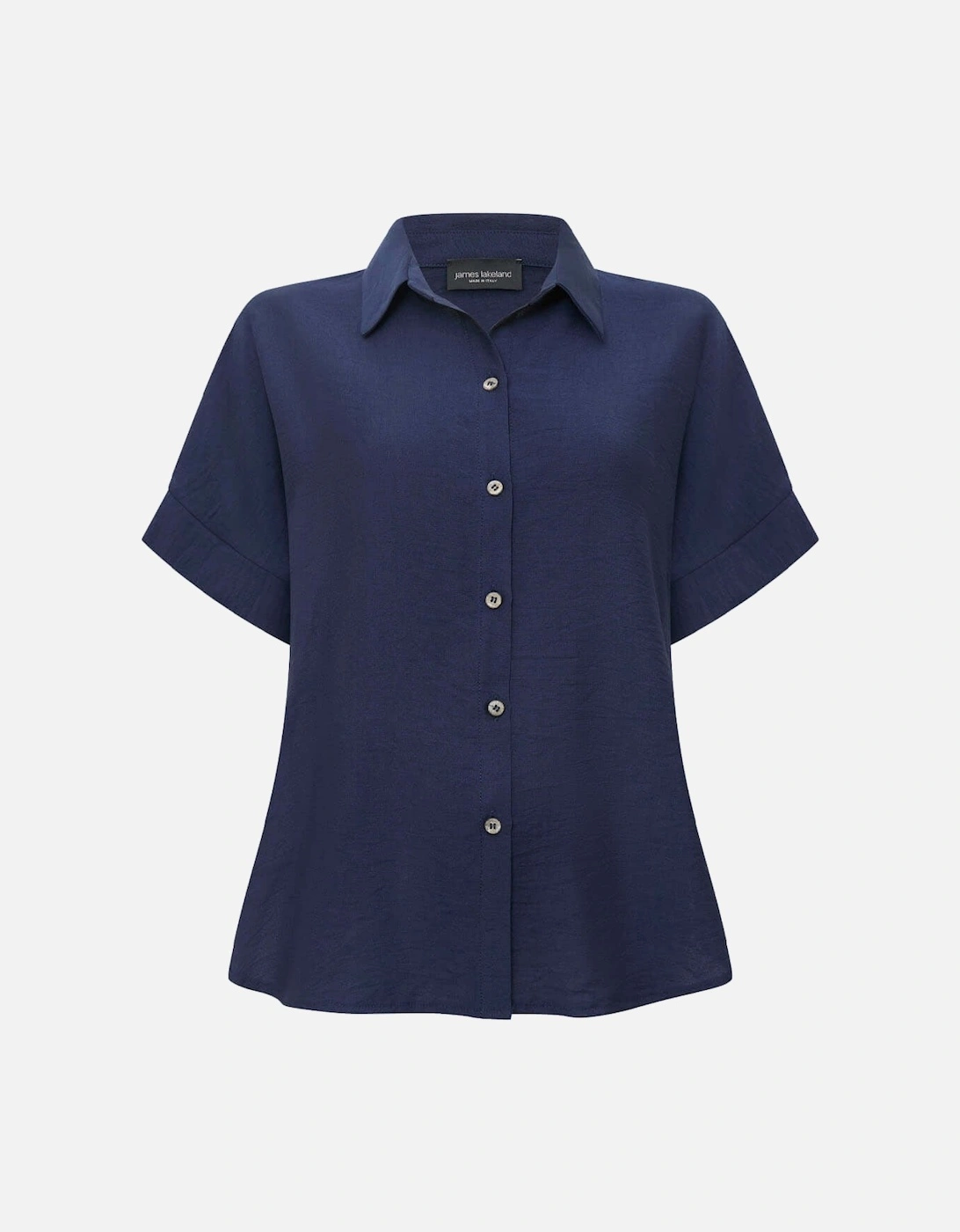 Button-down Navy Top