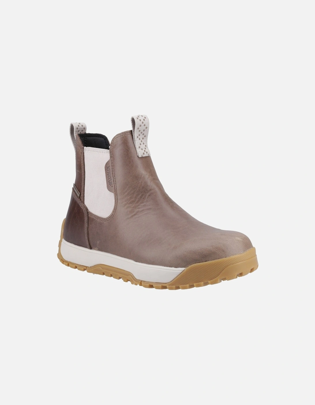 Ankle Deck Boot Leather Leather Women's Stone Wellington Boots, 6 of 5