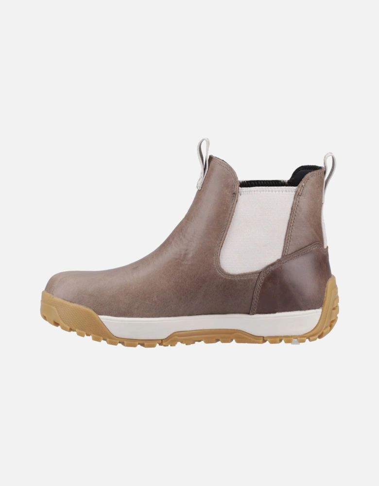 Ankle Deck Boot Leather Leather Women's Stone Wellington Boots