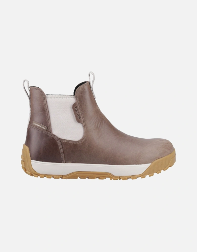 Ankle Deck Boot Leather Leather Women's Stone Wellington Boots