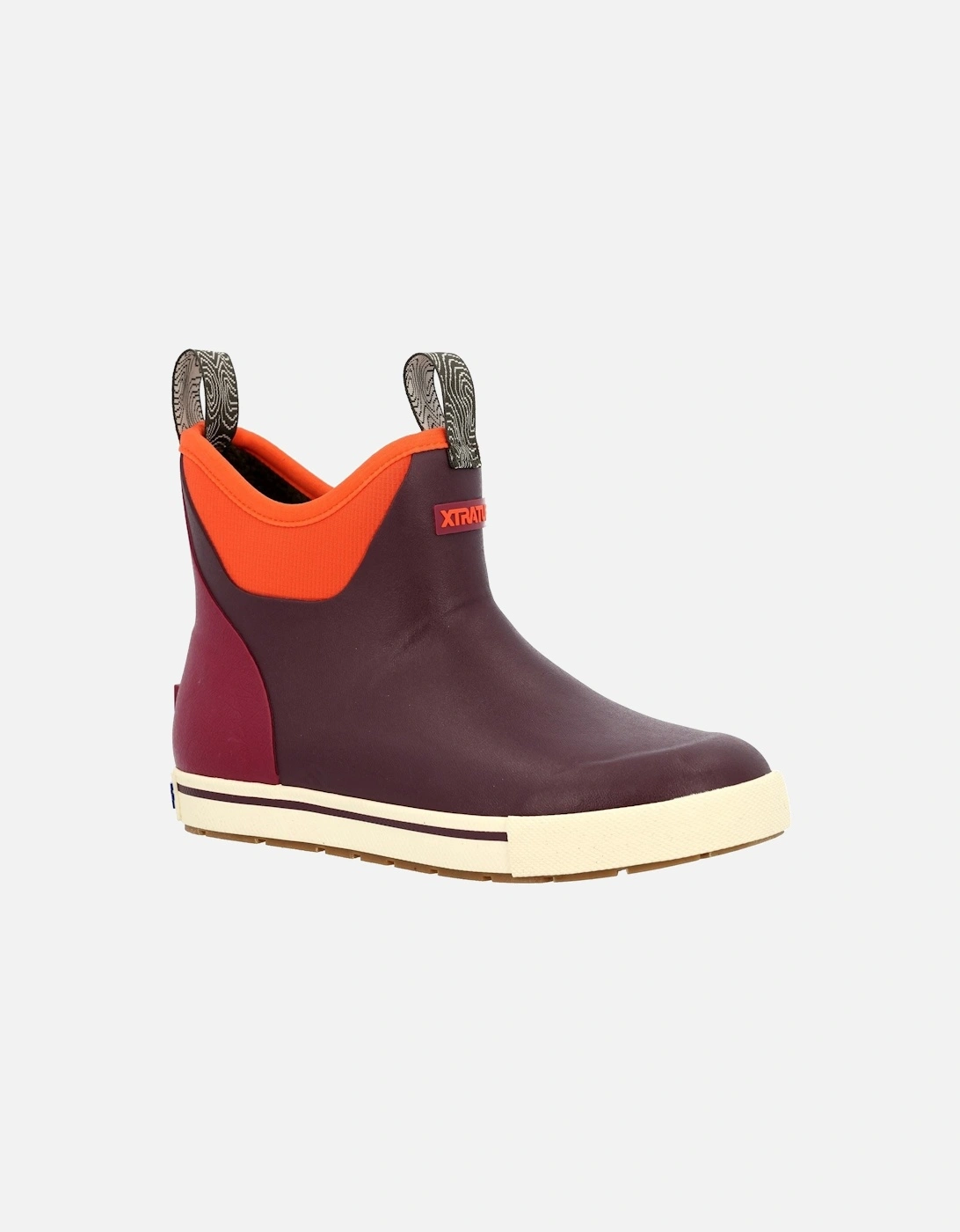 Women's Xtratuf Ankle Deck Camp Boot Rubber Women's Fig Wellington Boots - Purple - Size: UK 8 / eu 41 / us 10