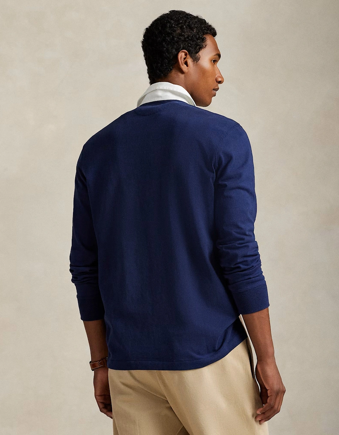 LS Rugby Polo Shirt 025 Newport Navy