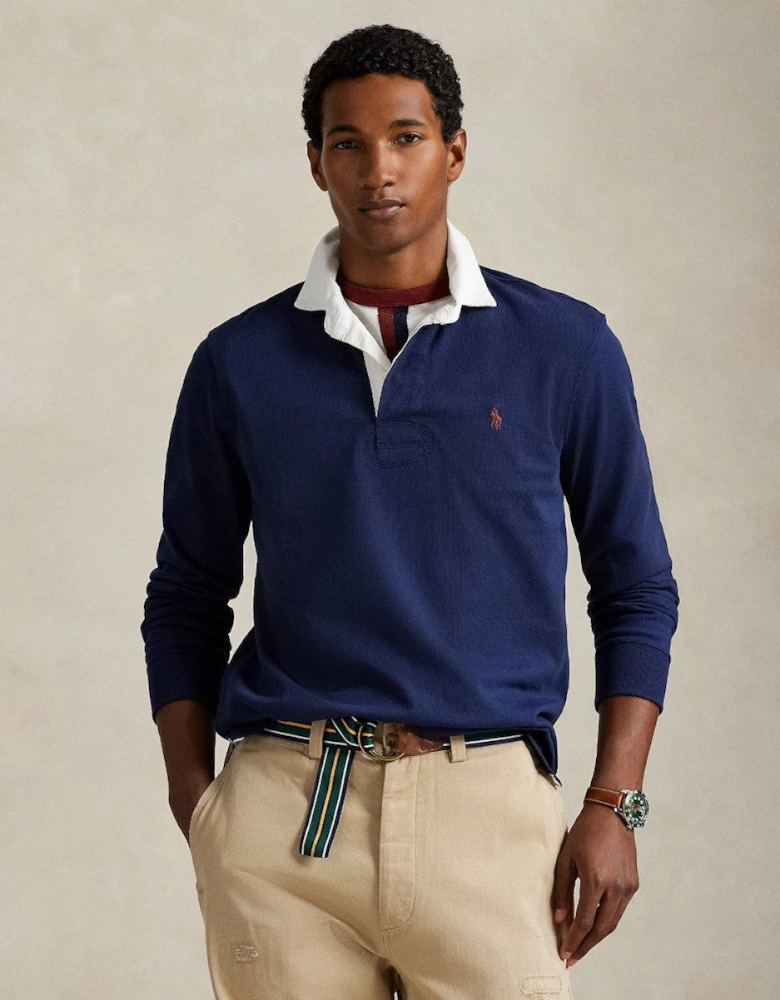 LS Rugby Polo Shirt 025 Newport Navy