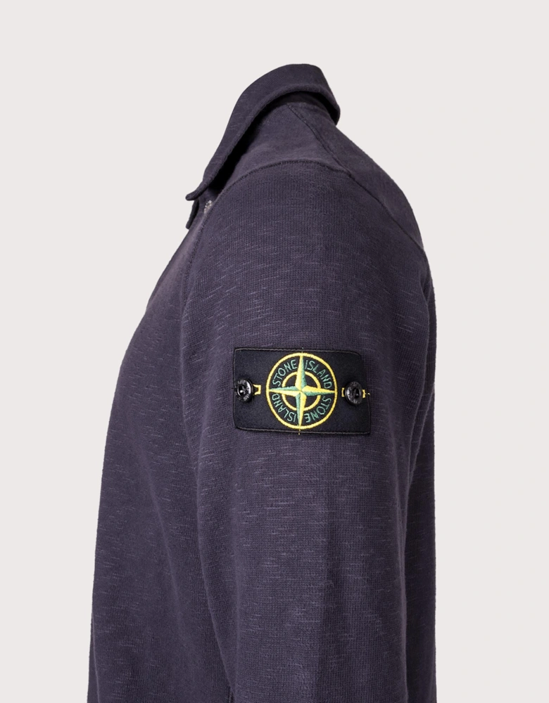 Brushed Cotton Collared Sweatshirt