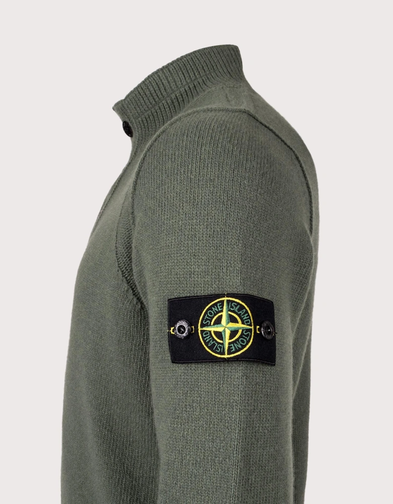 Button Neck Lambswool Jumper