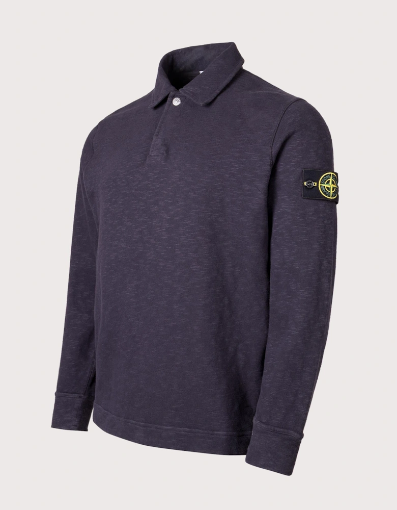 Brushed Cotton Collared Sweatshirt