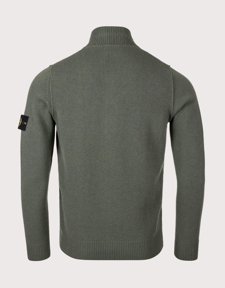 Button Neck Lambswool Jumper