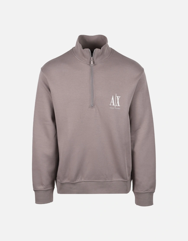 Half Zip Sweatshirt Driftwood