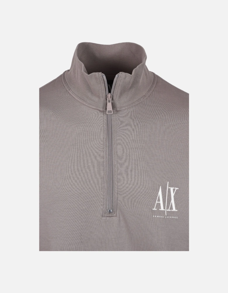 Half Zip Sweatshirt Driftwood