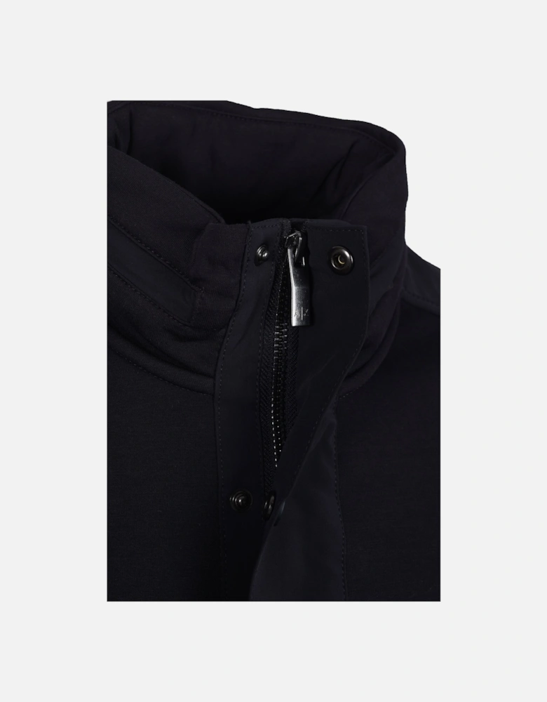 Mix Media Sweatshirt Deep Navy