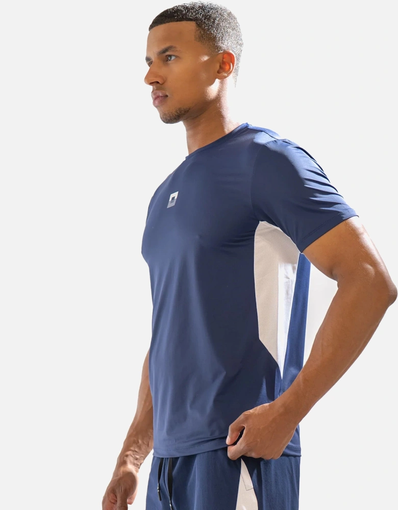 Zone Tech T-Shirt Navy Blue/White