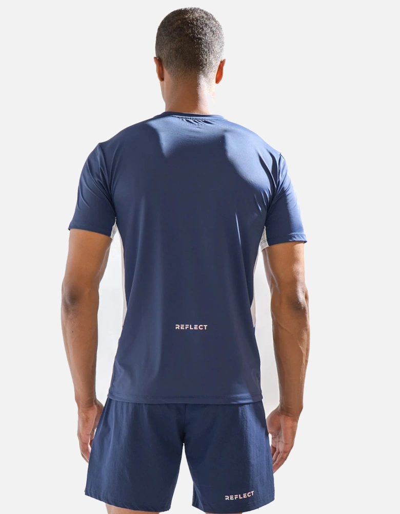 Zone Tech T-Shirt Navy Blue/White