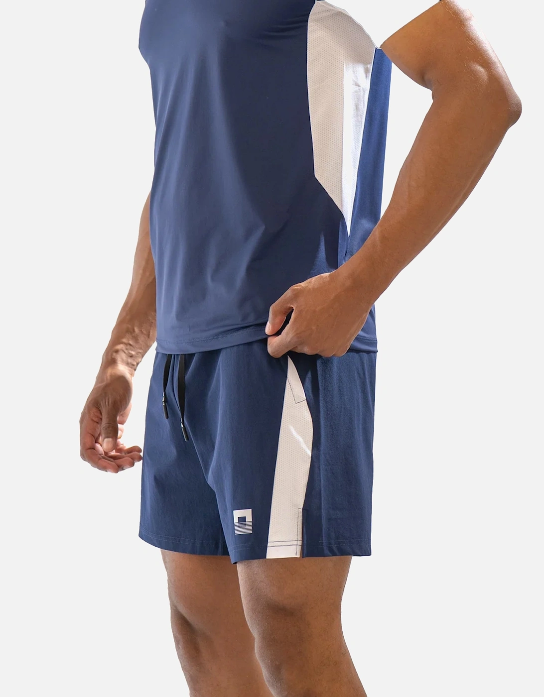 Zone Tech 7-Inch Shorts Navy Blue/White