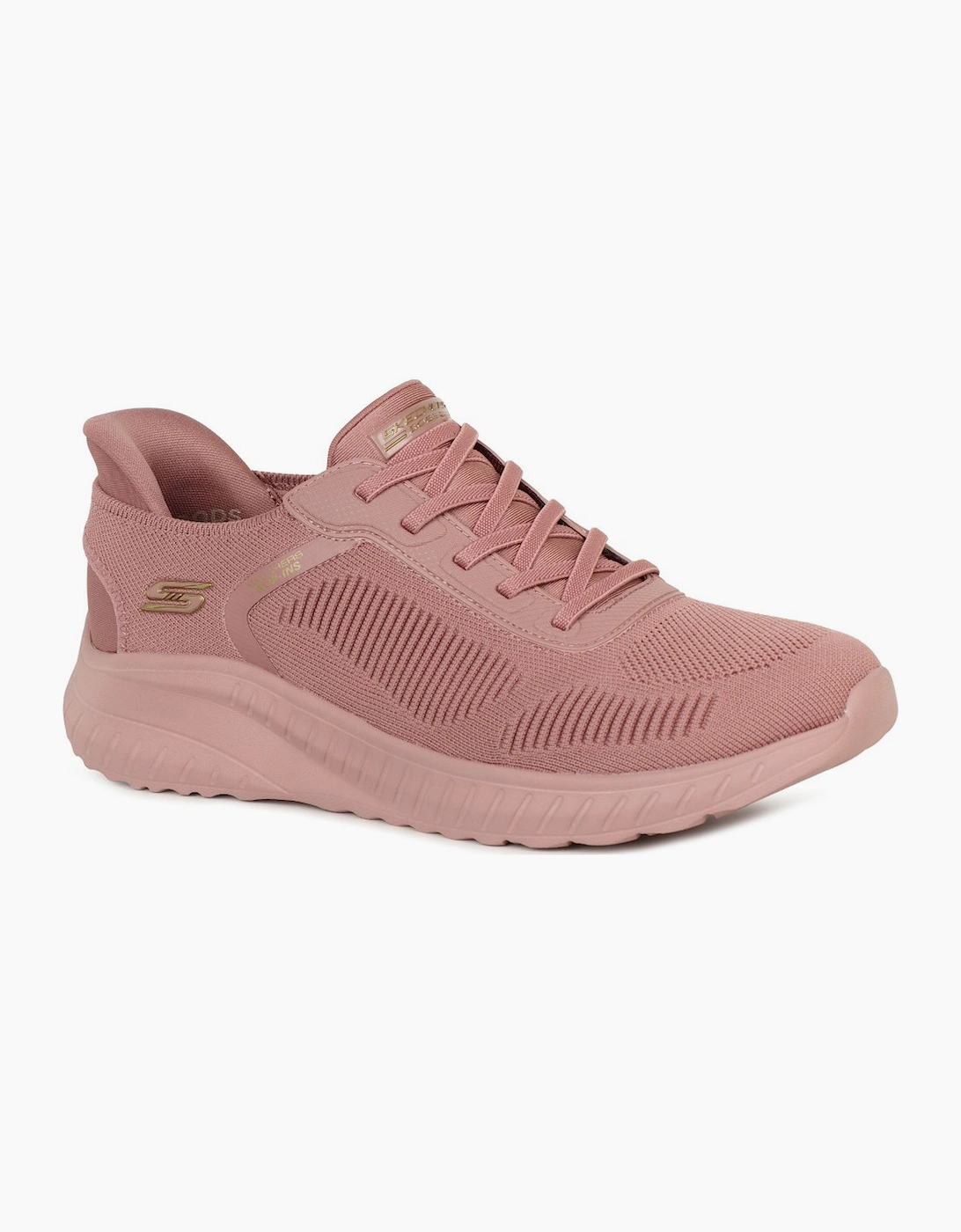 Skechers Women's Pink Bobs Squad Chaos Slip In Trainers - Size: 7