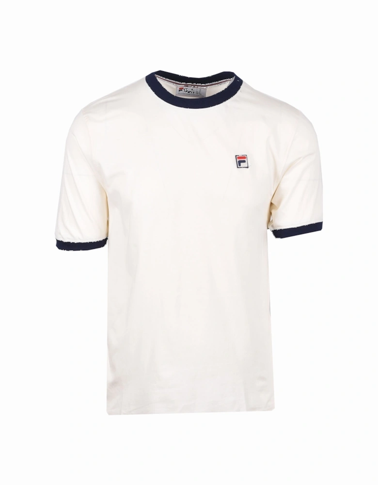 Vintage Marconi Essential Ringer T-Shirt Gardenia/Navy