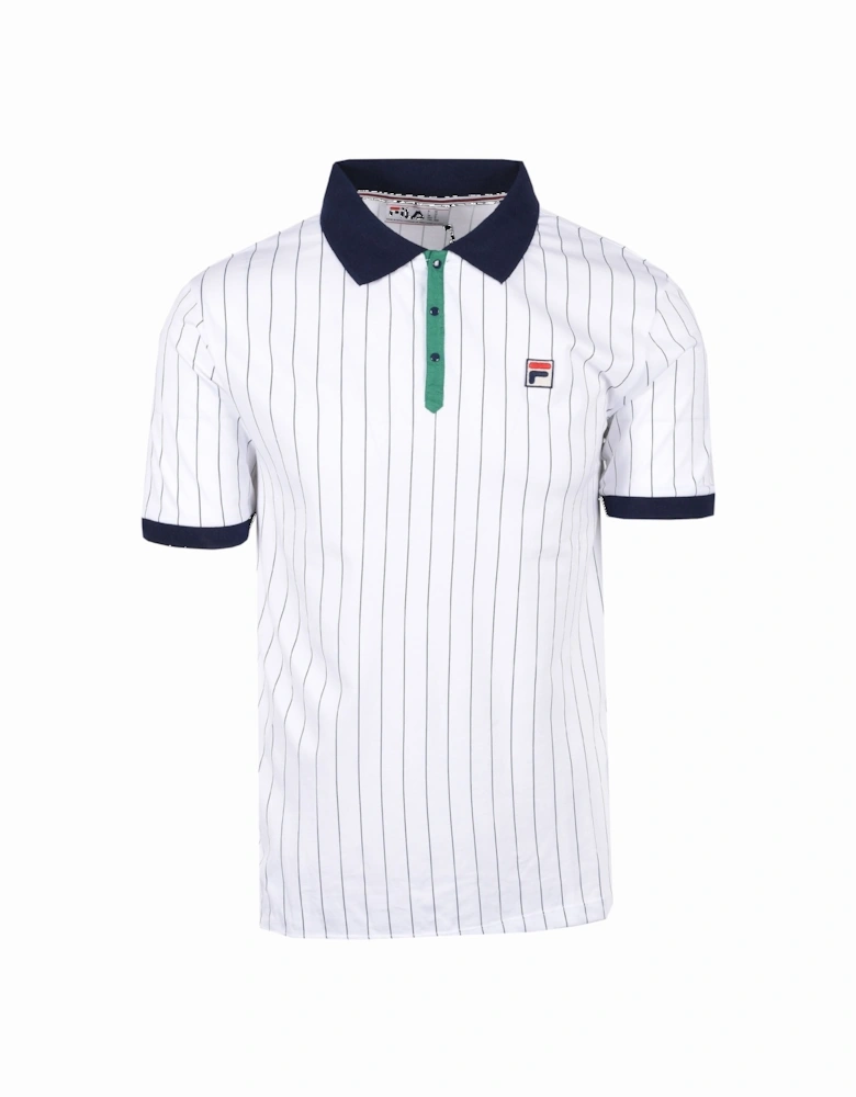 Vintage BB1 Vintage Polo White/Green/Navy