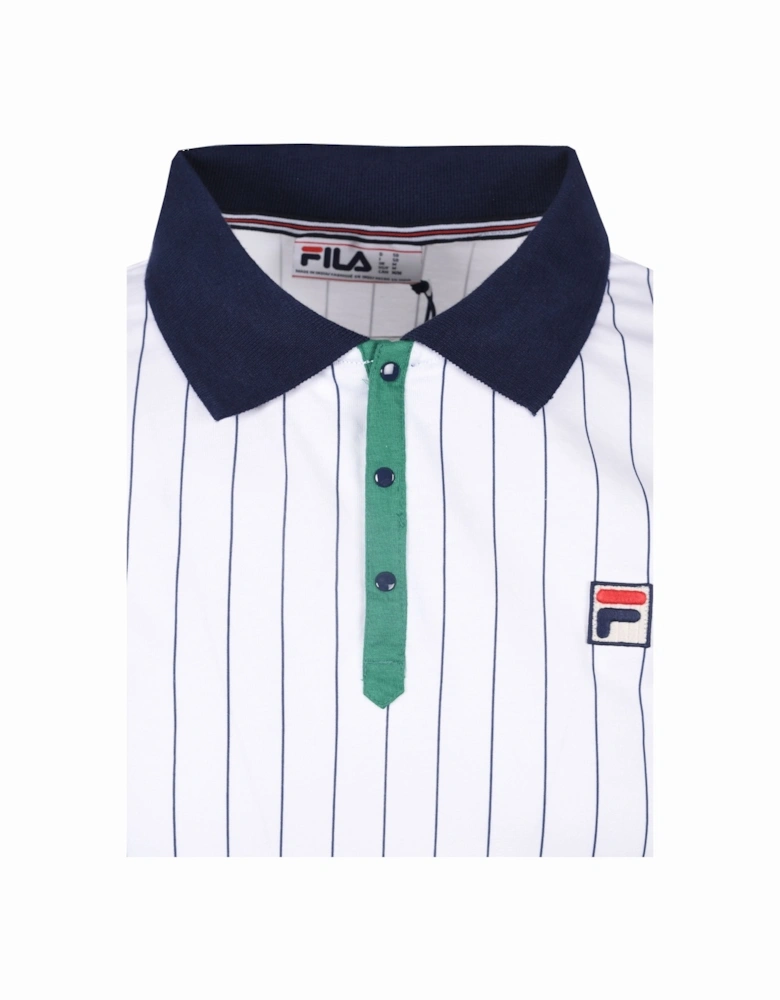 Vintage BB1 Vintage Polo White/Green/Navy