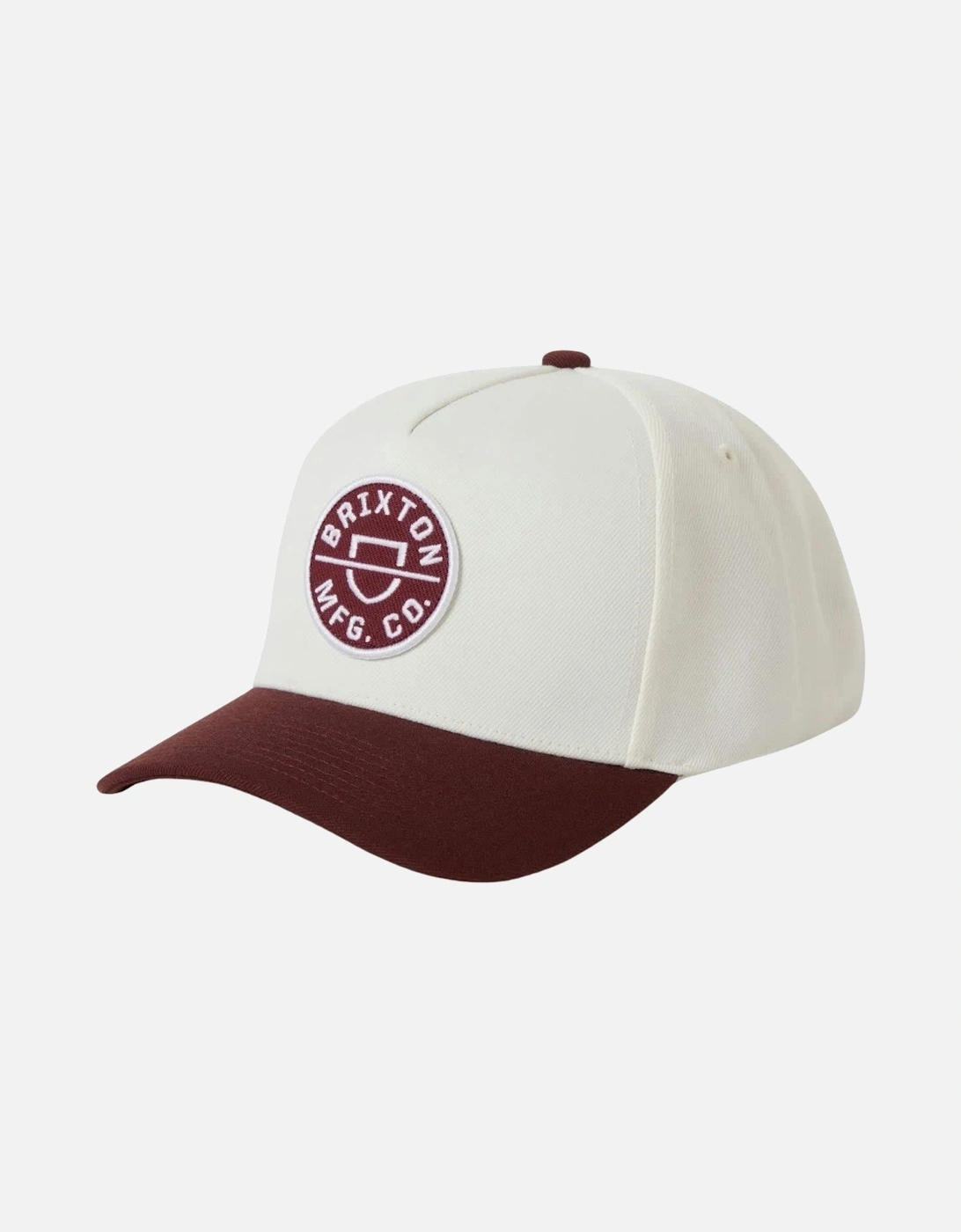 Men's Brixton Mens Crest Netplus Medium Profile Baseball Cap - White - Size: ONE size