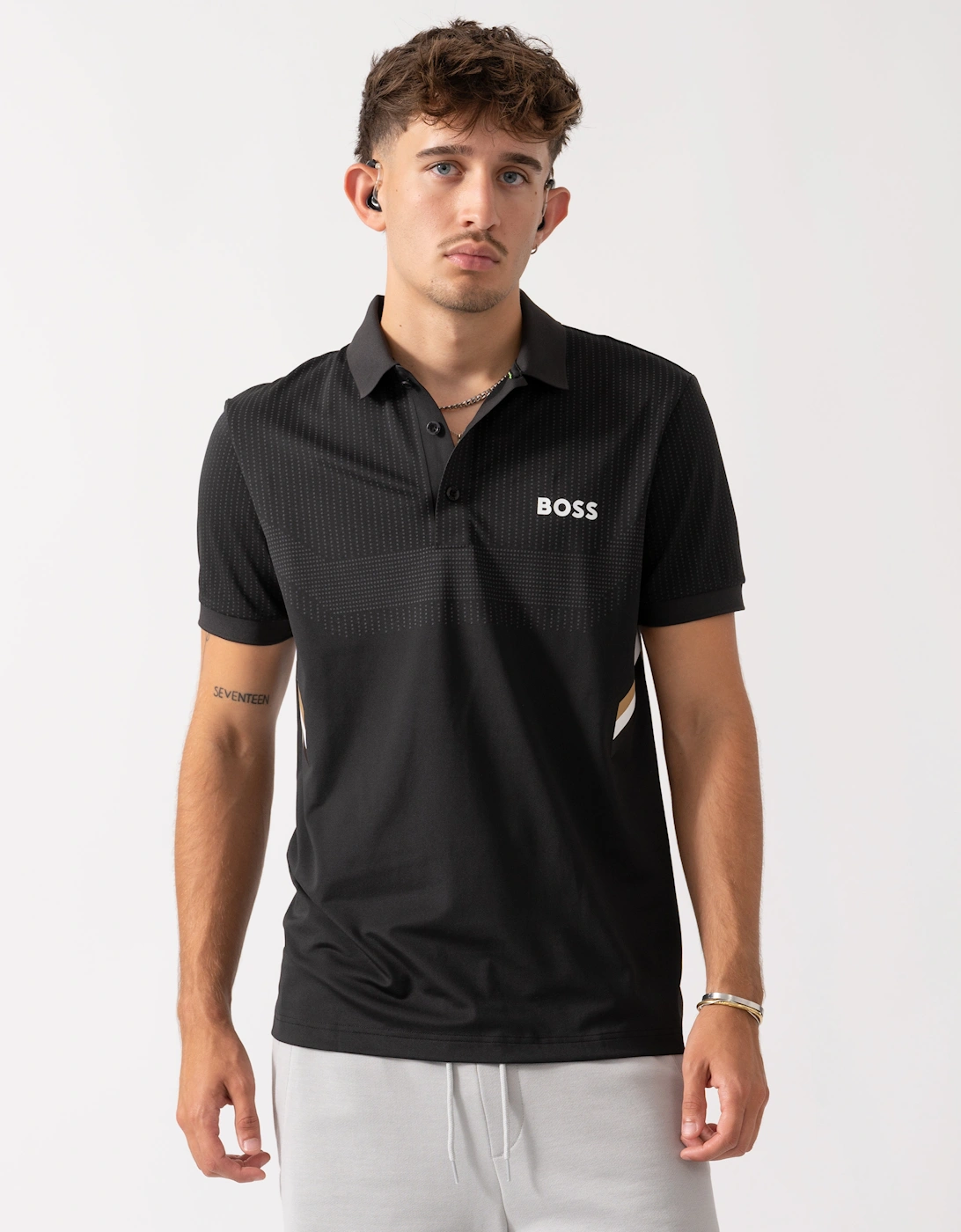 BOSS Green Paule TOC Mens Polo Shirt - Black 001, 2 of 1