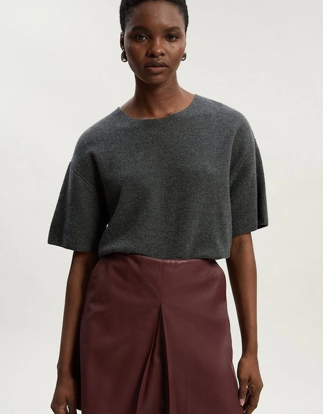 Faux Leather Skort, 2 of 1