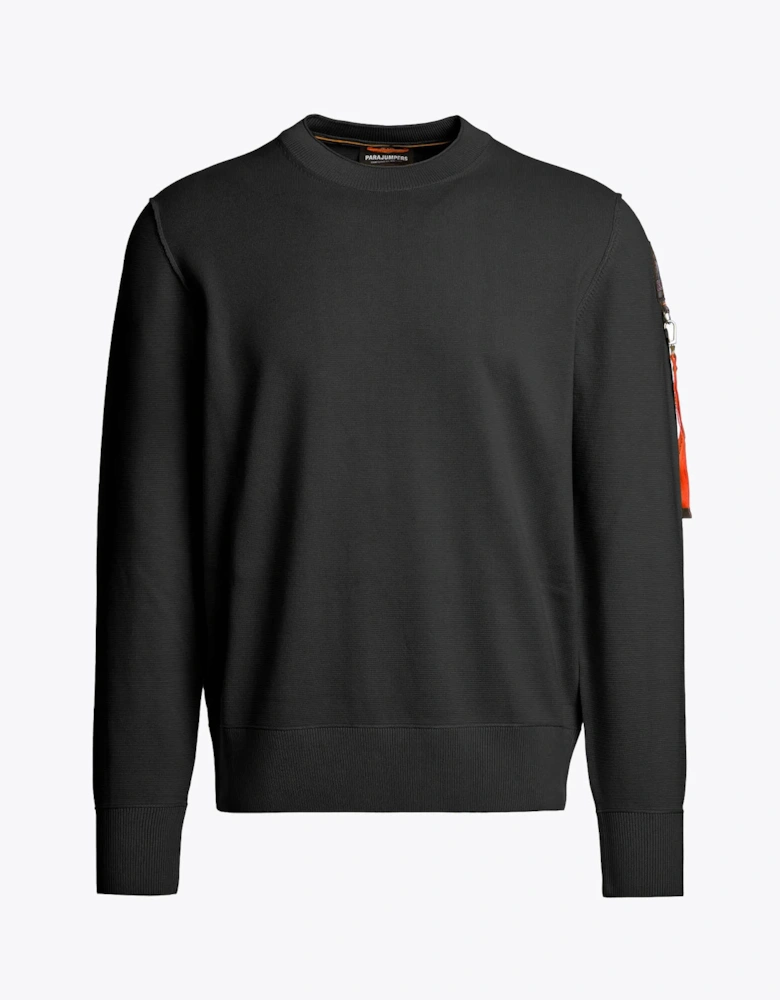 Basic Braw Mens Crew Neck Sweater - Black 541