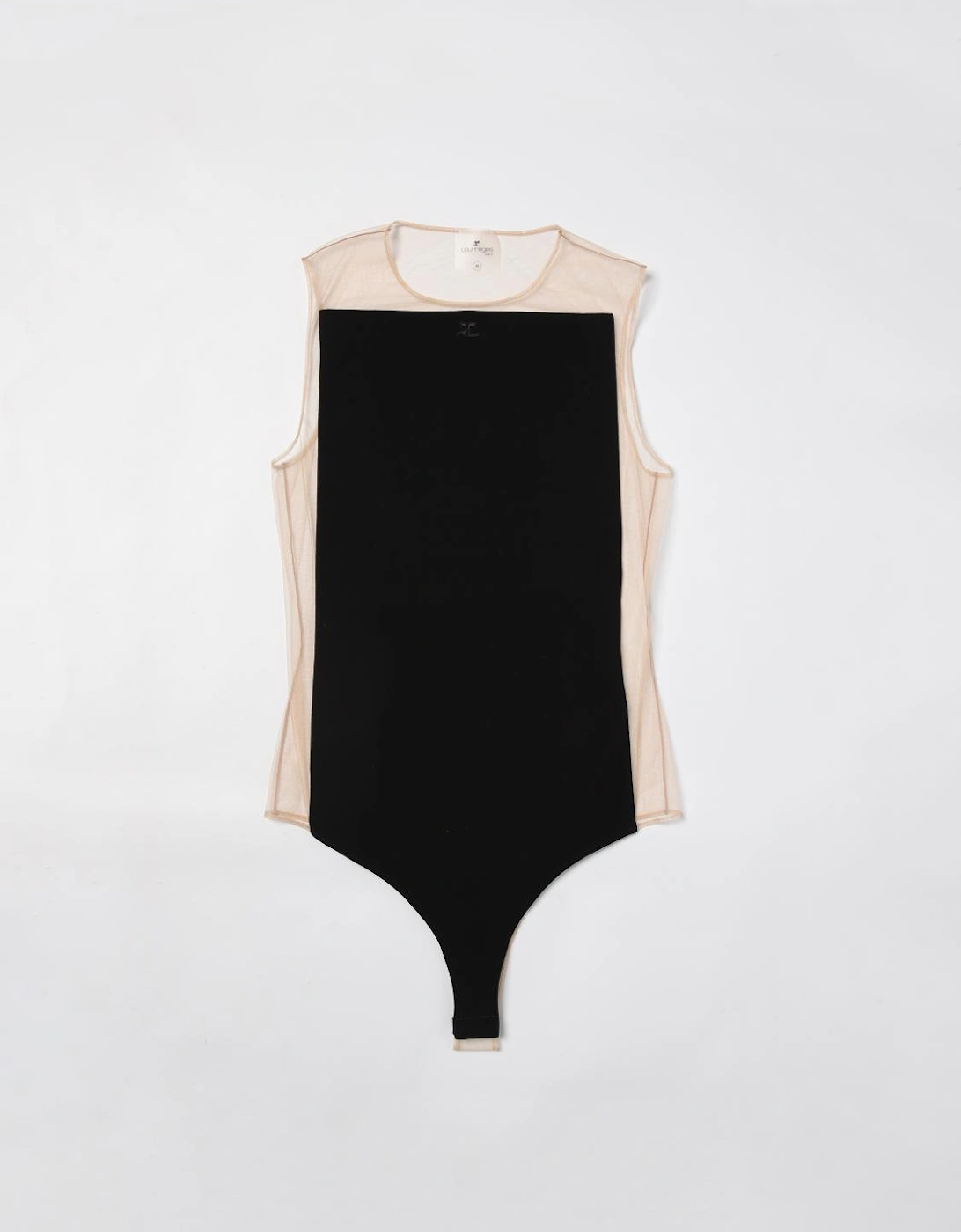 Sheer Panel Sleeveless Top