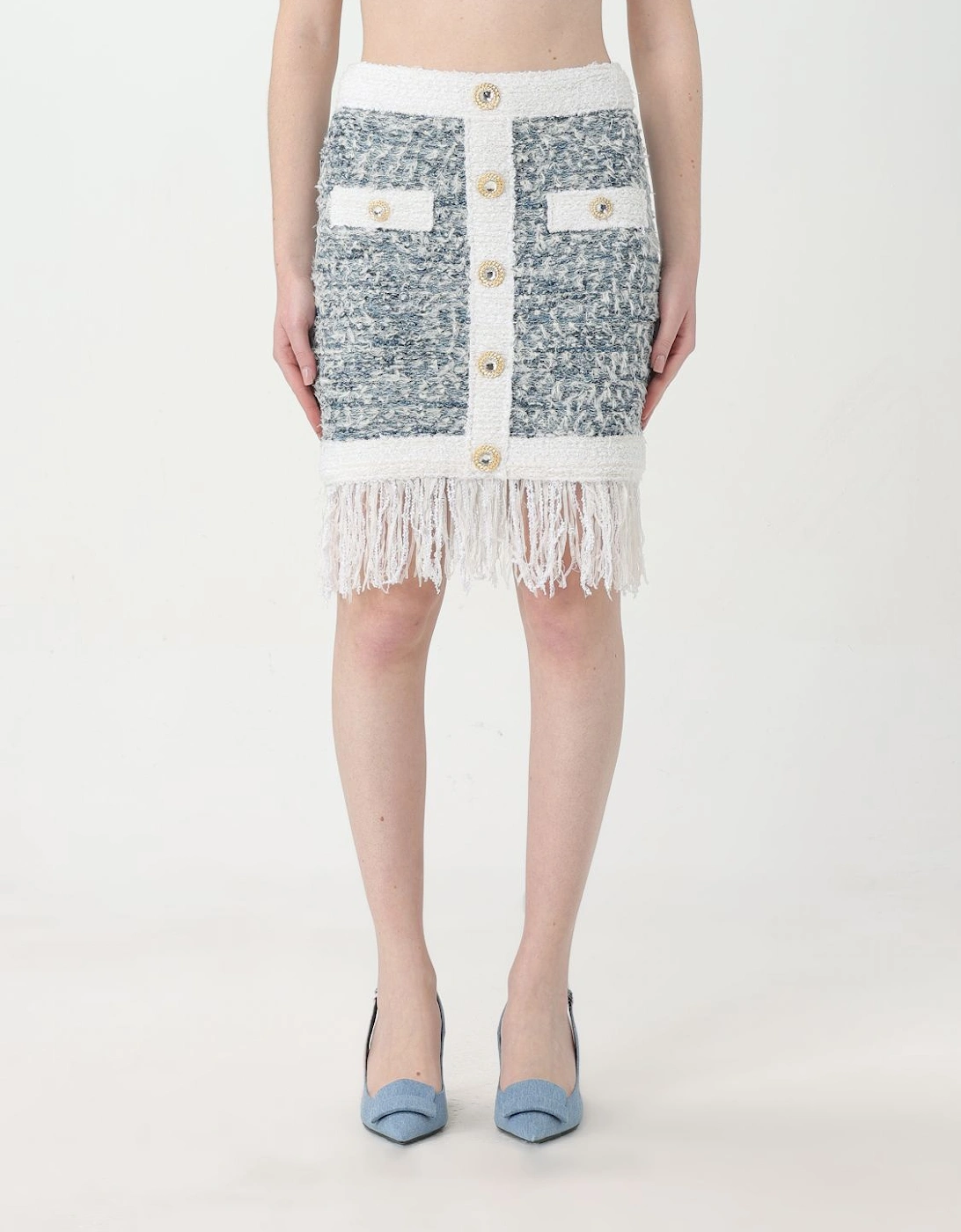 Mini Tweed Skirt Fringe Detail, 5 of 4