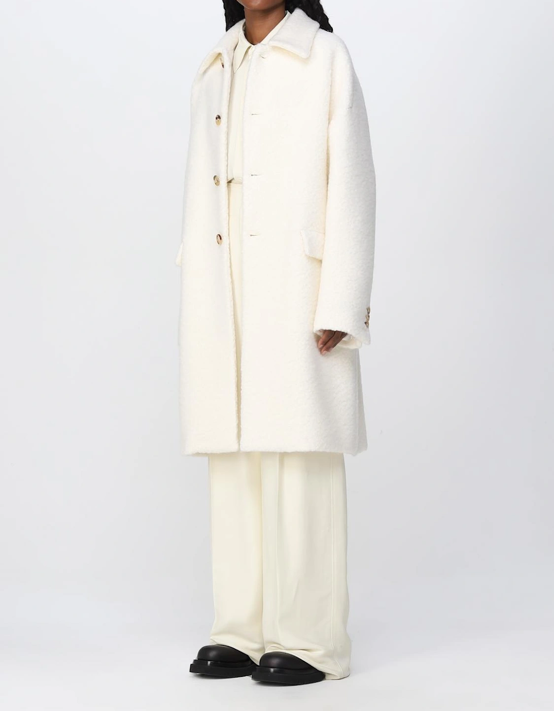 Oversized Wool Coat Double Breasted