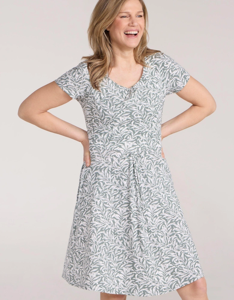 Womens/Ladies Orchid Leafy Floral UV Dress