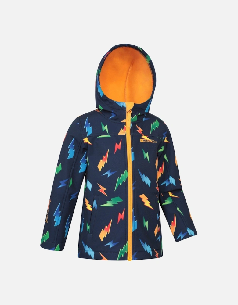 Childrens/Kids Exodus Printed Water Resistant Soft Shell Jacket
