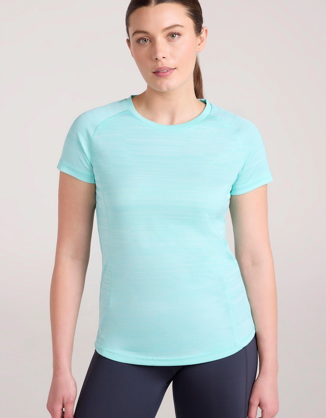 Mountain Warehouse Women's Green / Endurance Striped T-Shirt - Size: 10
