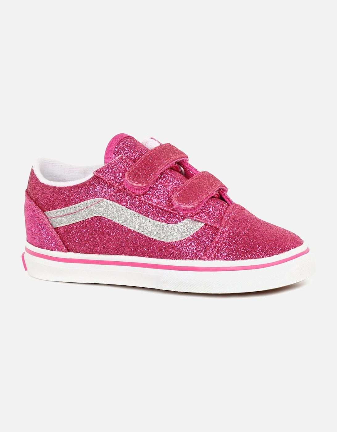 Girl's Old Skool V Tod Girls Infant Canvas Shoes - Pink - Size: F (Standard)/8