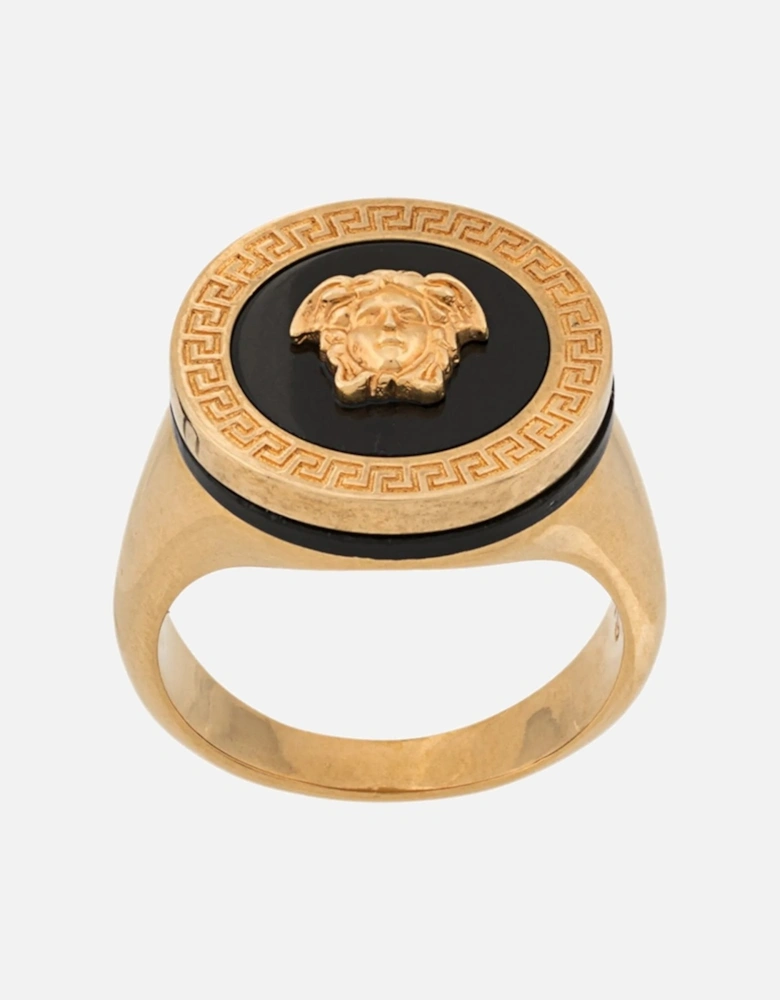 Circular Medusa Ring Gold