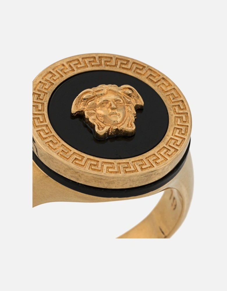 Circular Medusa Ring Gold