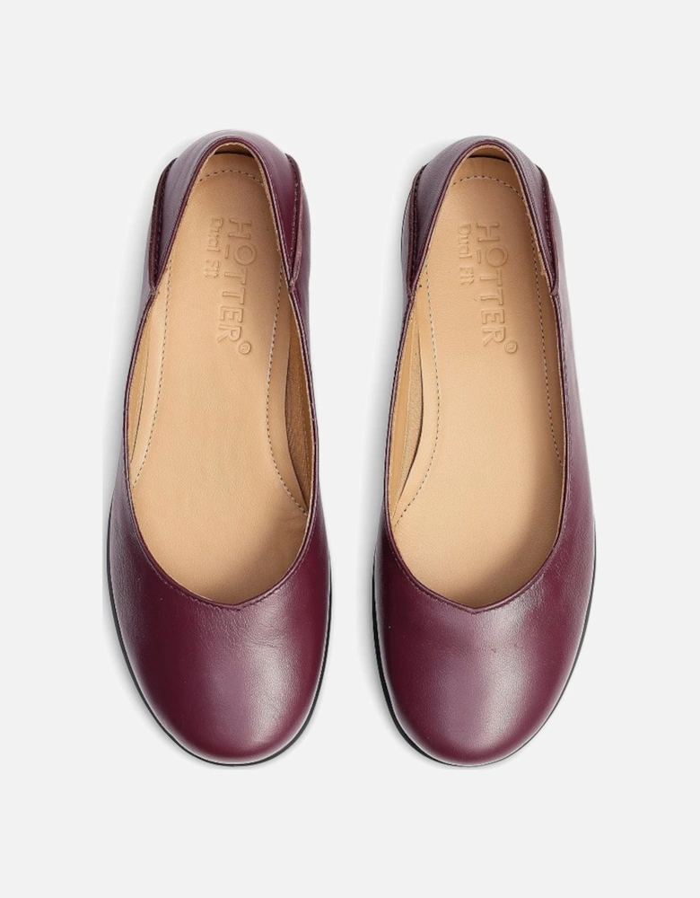Birdie Womens Wide Ballet Pumps