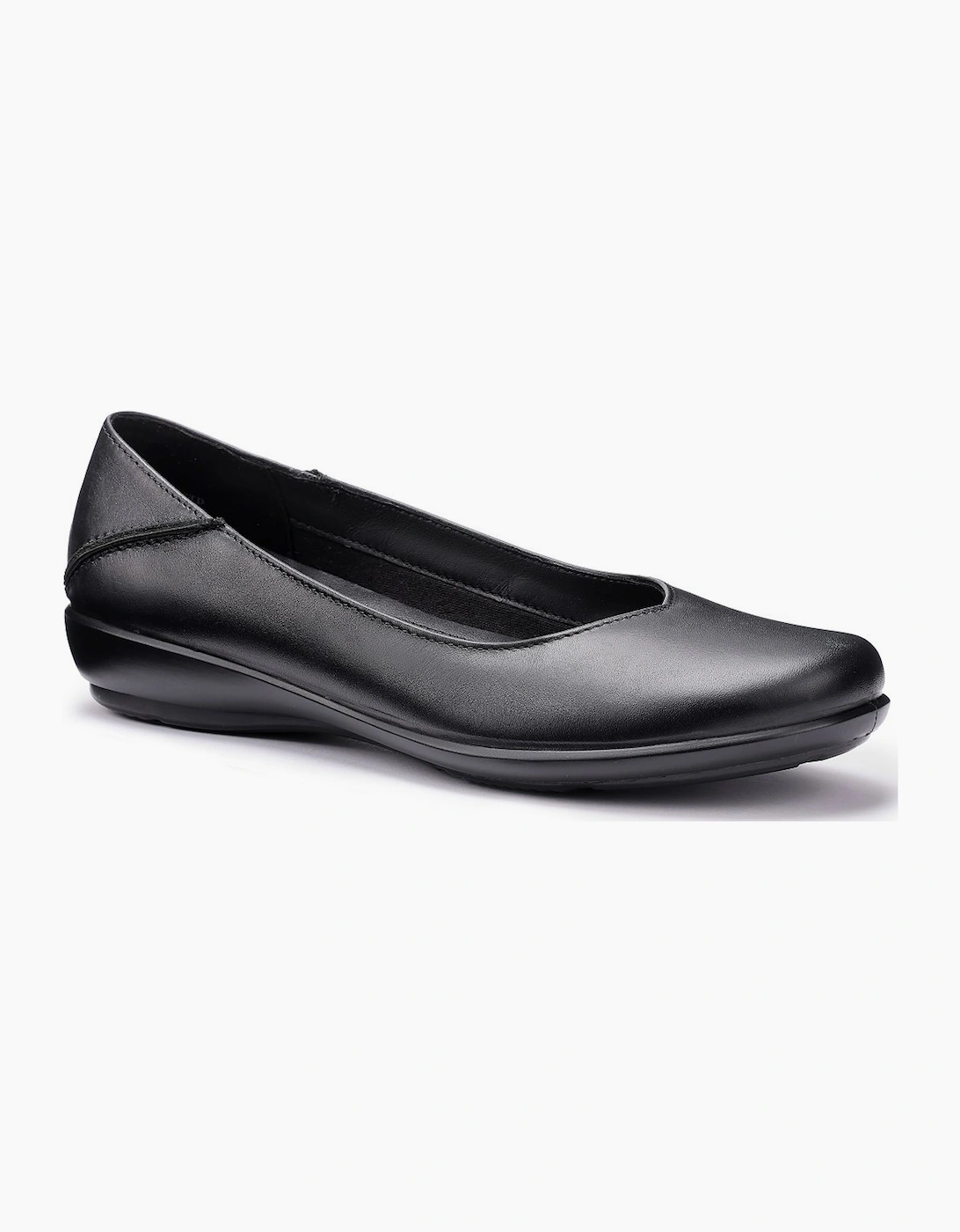 Hotter Women's Black Birdie Wide Ballet Pumps  Size 4.5