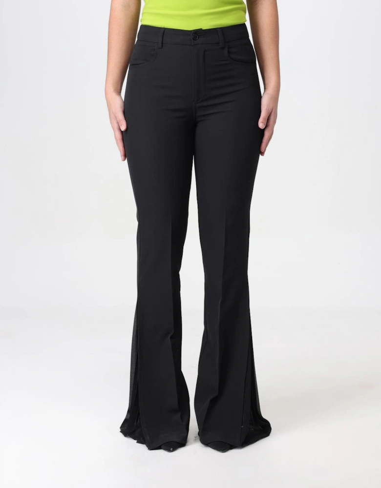 Wide Leg Trousers with Side Slits