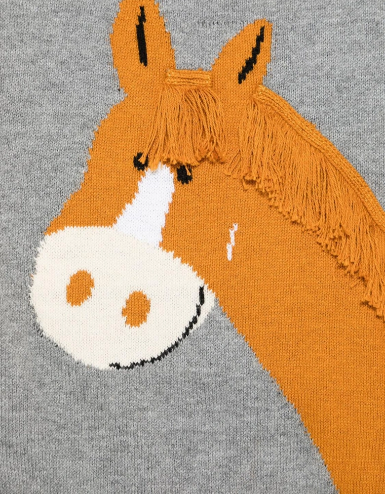 Kids Horse Knit Sweater