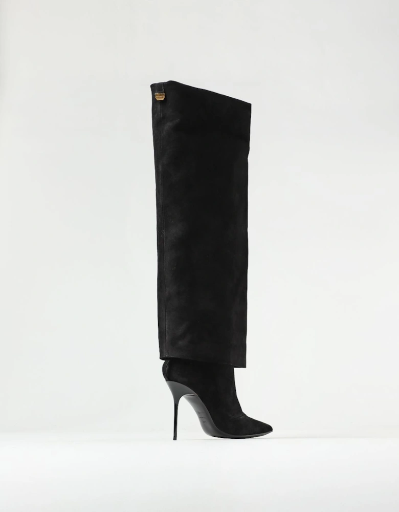 Suede KneeHigh Slouch Boots