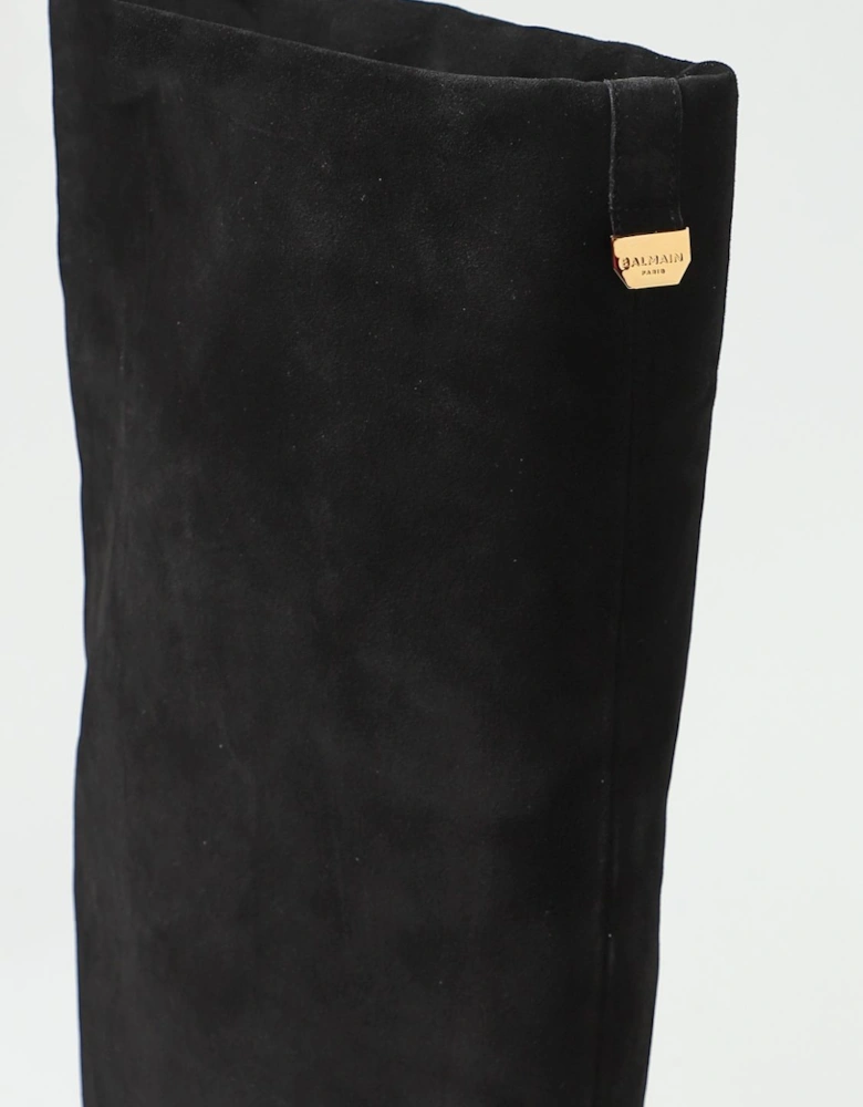 Suede KneeHigh Slouch Boots