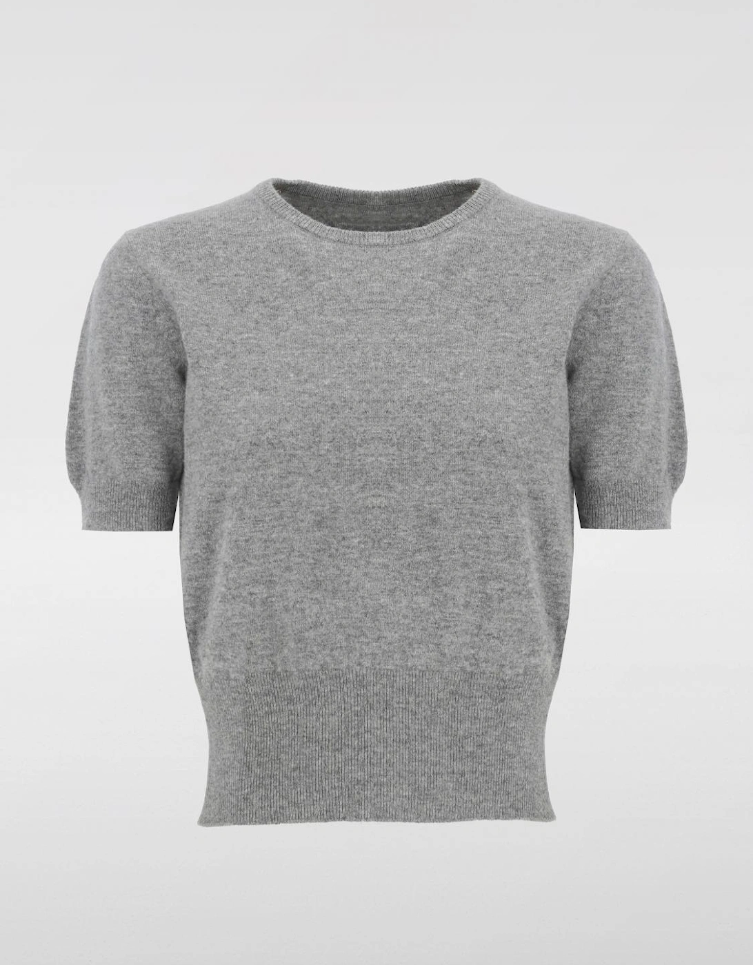 Short Sleeve Cashmere Knit Top