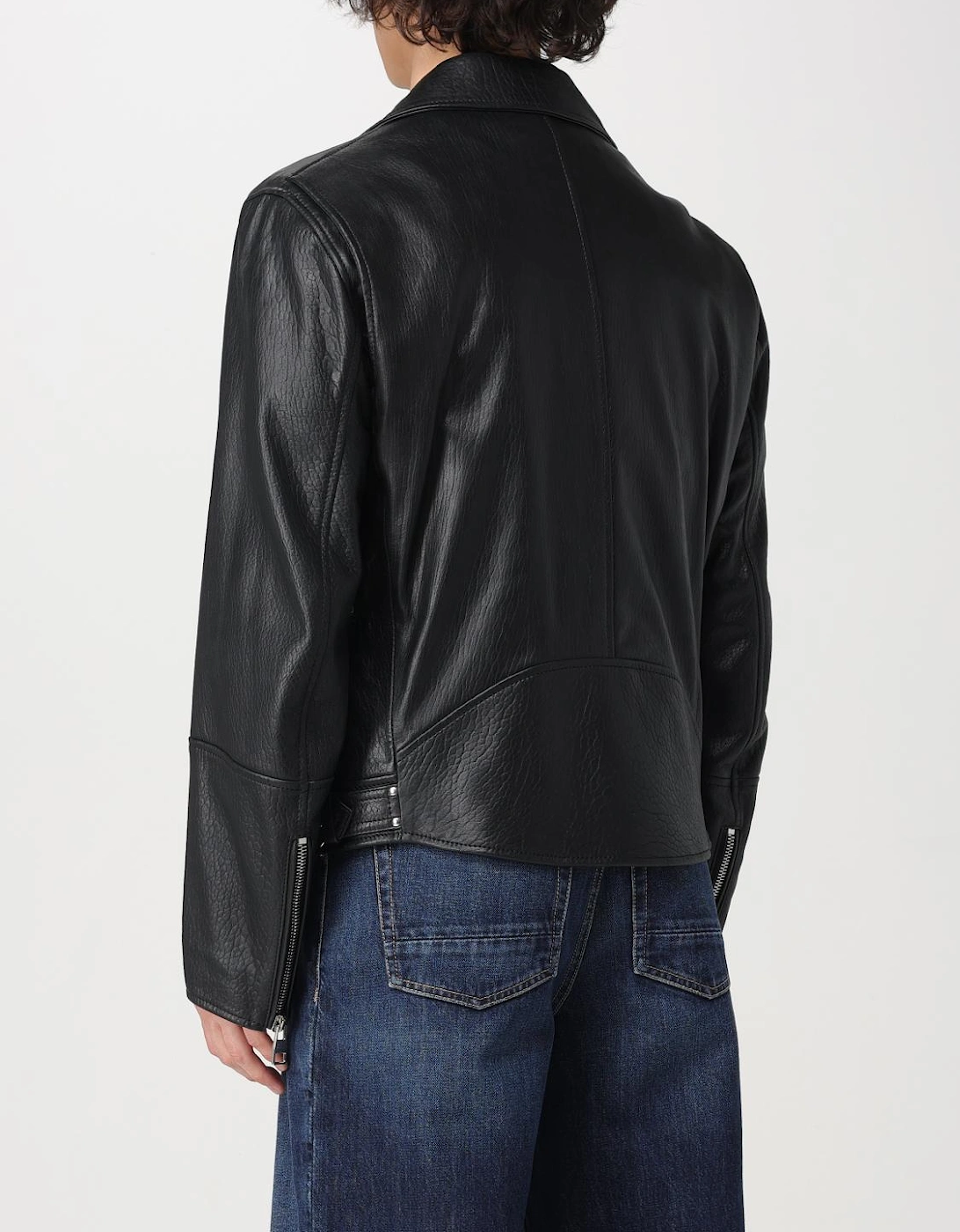 Cropped Biker Jacket 557683Q1A84 Lambskin Leather
