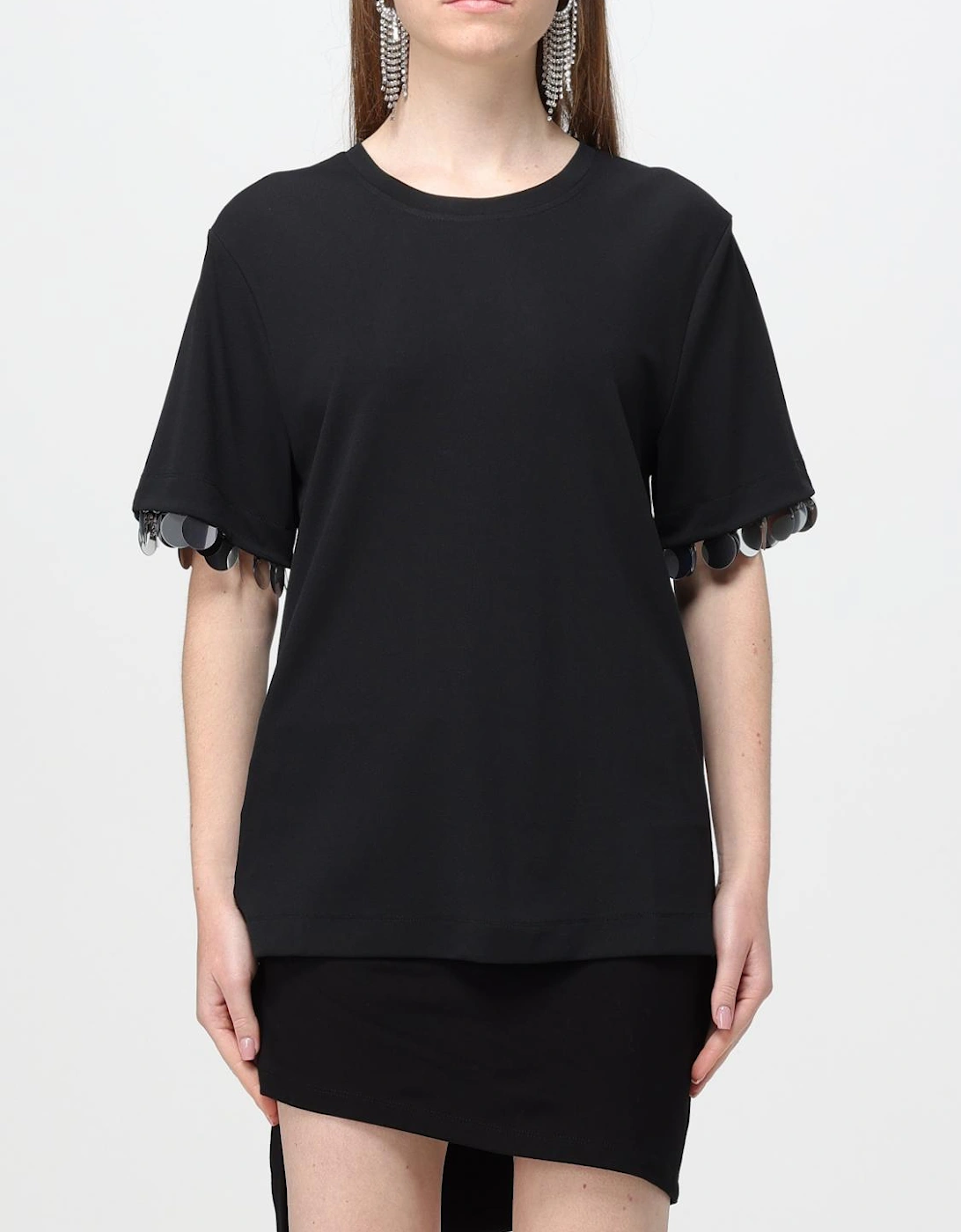 Sequinedtrimmed Cotton Jersey Tshirt, 7 of 6