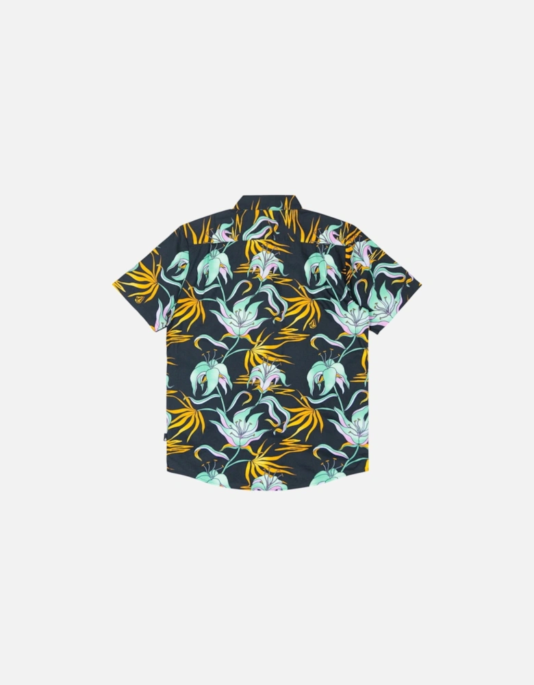 Brainmelter Floral Shirt - Black/Green