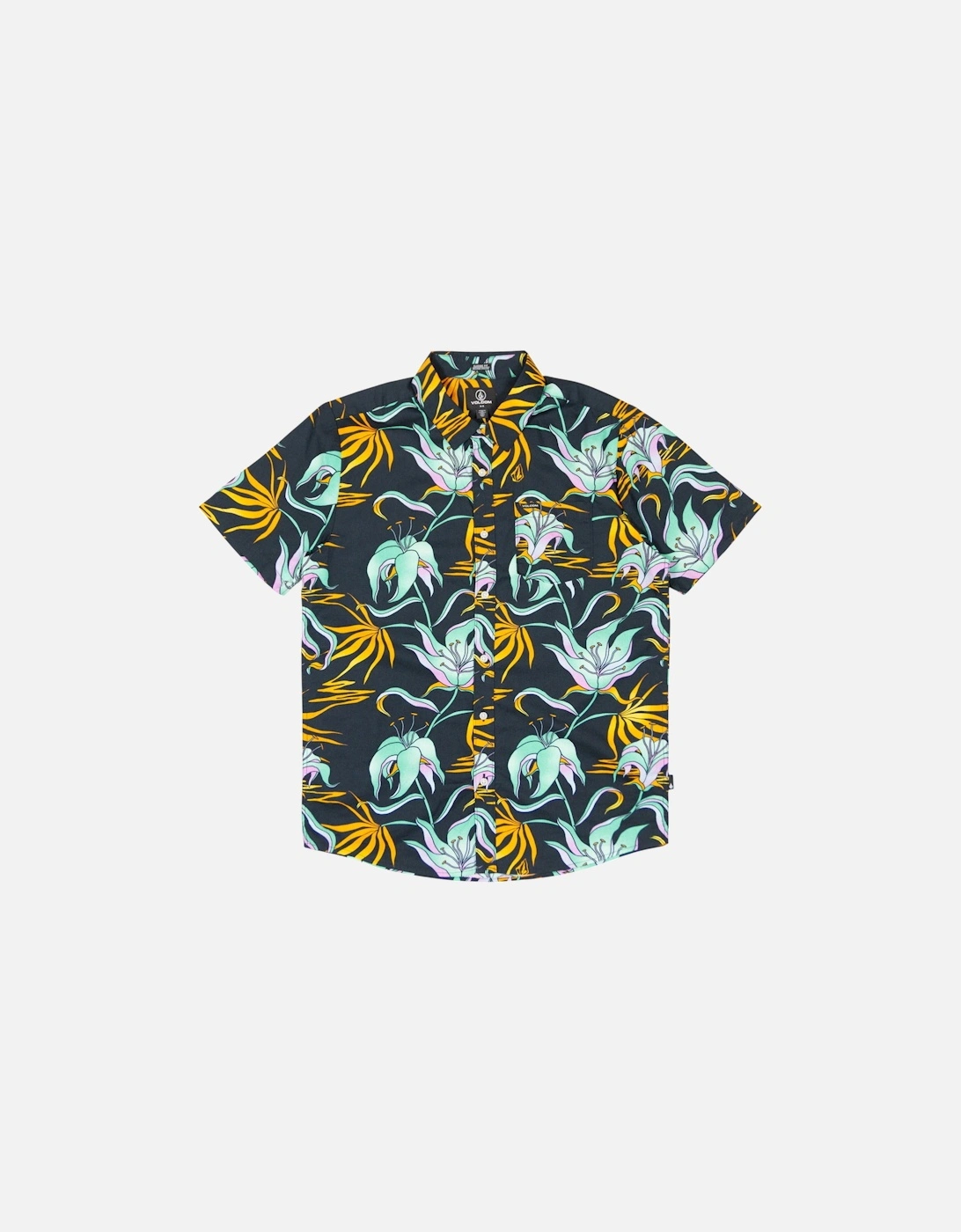 Brainmelter Floral Shirt - Black/Green, 6 of 5